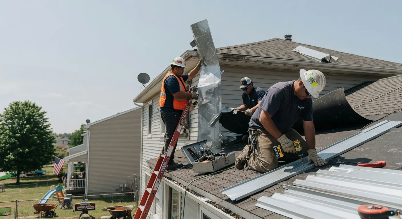 Storm Damage Metal Roof Repair in Alta Vista, KS